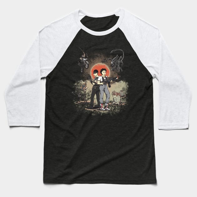 Pure Heroines Baseball T-Shirt by 84Nerd